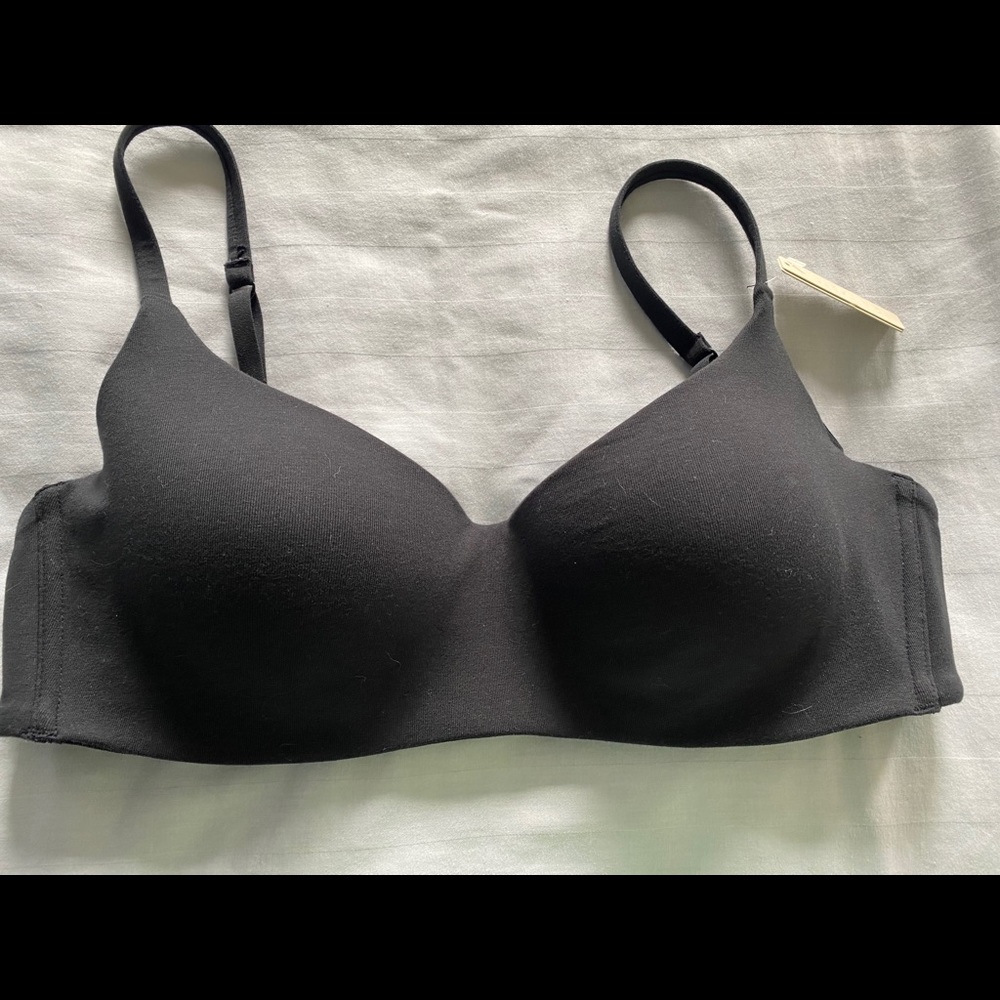 Skims Cotton Molded Bra- 34DD- Soot